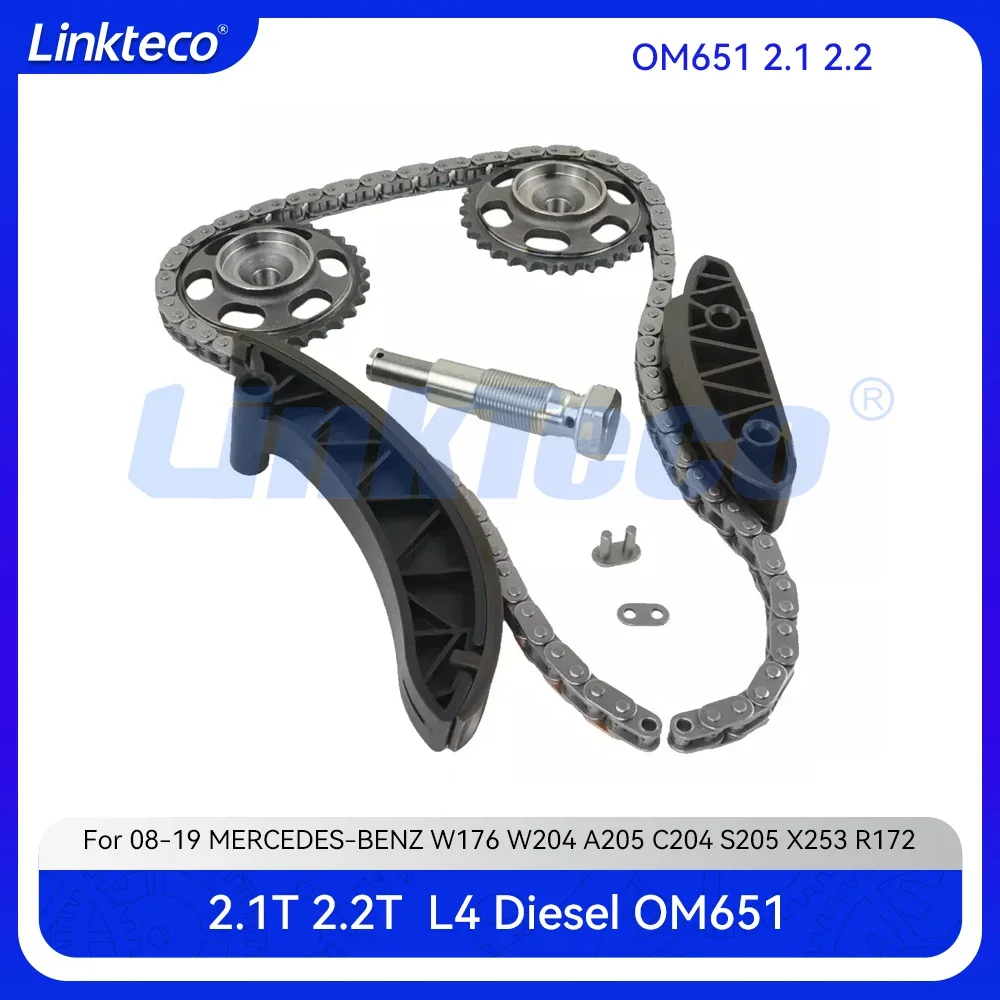 Engine Timing Chain Kit For 08-19 2.1 2.1 L4 Diesel OM651 MERCEDES-BENZ B-CLASS W246 W242 C-CLASS E-CLASS GLK-CLASS 2.1T 2.2T
Engine Timing Chain Kit For 08-19 2.1 2.1 L4 Diesel OM651 MERCEDES-BENZ B-CLASS W246 W242 C-CLASS E-CLASS GLK-CLASS 2.1T 2.2T
