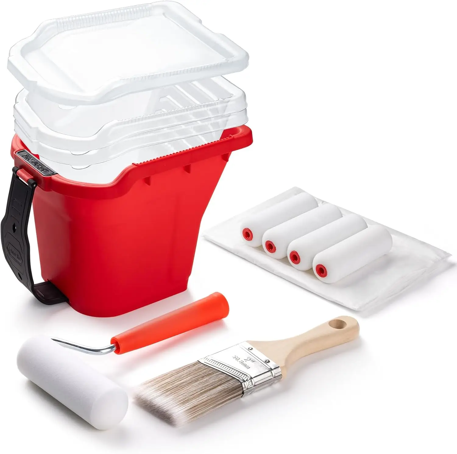 12-Piece Paint Kit with Magnetic Holder, No-Drip Edge & Quick Liners, Includes Foam Rollers and Brush for Smooth Painting
12-Piece Paint Kit with Magnetic Holder, No-Drip Edge & Quick Liners, Includes Foam Rollers and Brush for Smooth Painting