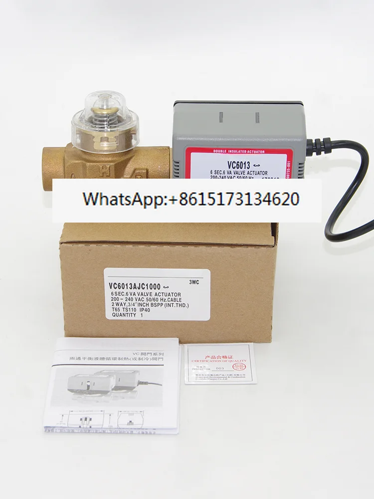 Electric two-way electric temperature control valve VC6013/VC4013 6 minutes DN20
Electric two-way electric temperature control valve VC6013/VC4013 6 minutes DN20