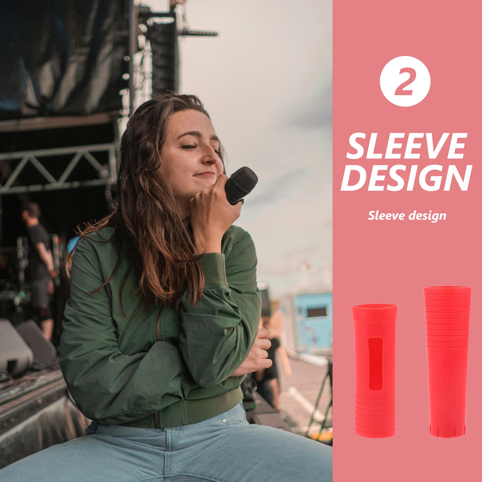 2pcs Microphone Non-slip Cover Red Silicone Handle Case for Mic -fall Vibration-proof Universal KTV Accessories
2pcs Microphone Non-slip Cover Red Silicone Handle Case for Mic -fall Vibration-proof Universal KTV Accessories