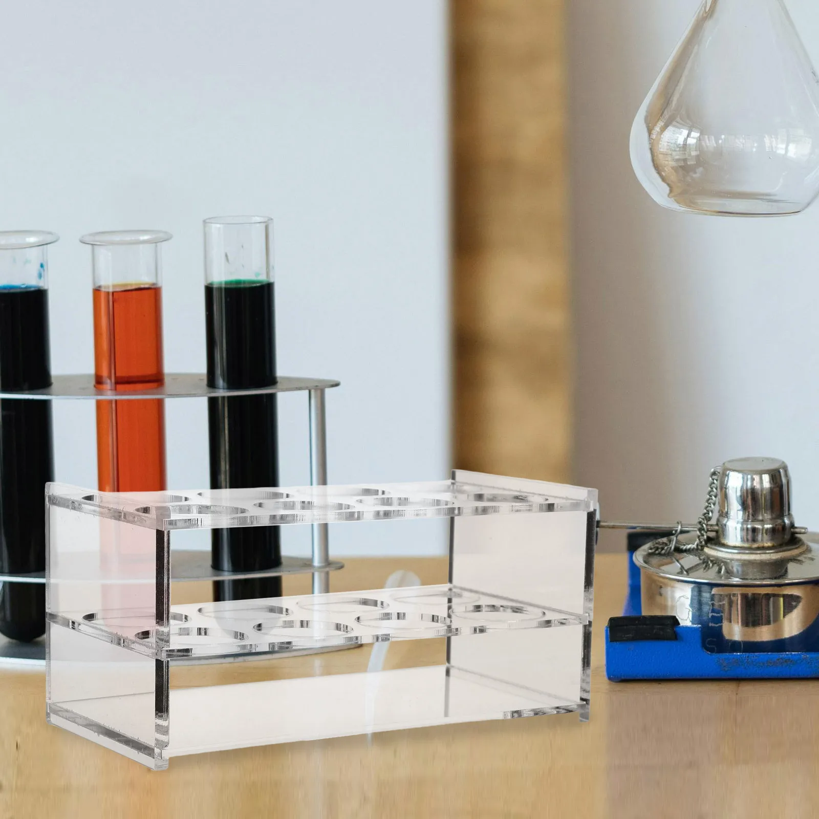 Acrylic Test Tube 50Ml 8-Hole Lab Vial Holder Space-Efficient Storage For Laboratory Use Stable Structure Transparent
Acrylic Test Tube 50Ml 8-Hole Lab Vial Holder Space-Efficient Storage For Laboratory Use Stable Structure Transparent
