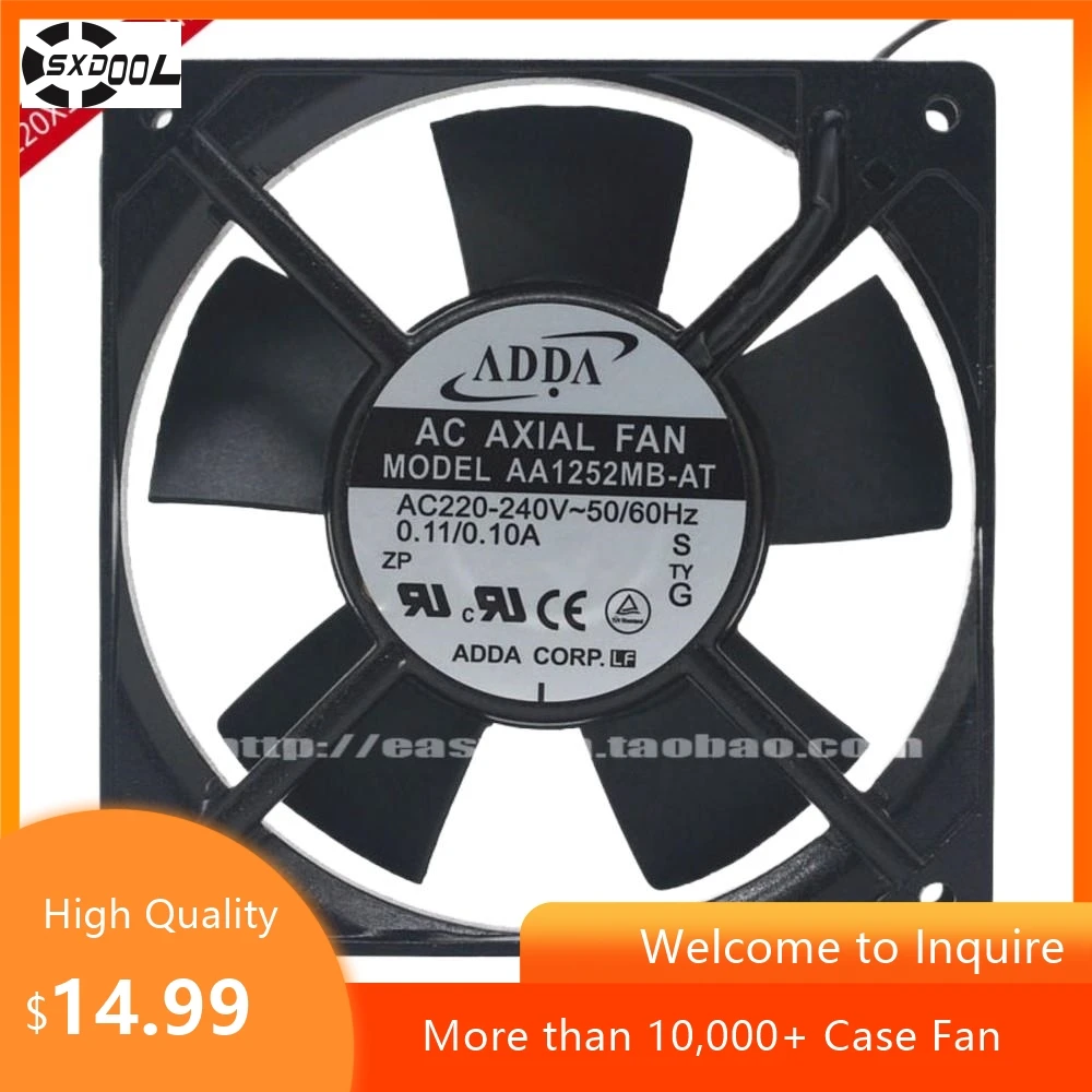 Для ADDA AA1252MB-AT 120 мм 12025 220 В 0,11 А осевой вентилятор охлаждения надежное охлаждение для промышленного и оборудования
Для ADDA AA1252MB-AT 120 мм 12025 220 В 0,11 А осевой вентилятор охлаждения надежное охлаждение для промышленного и оборудования