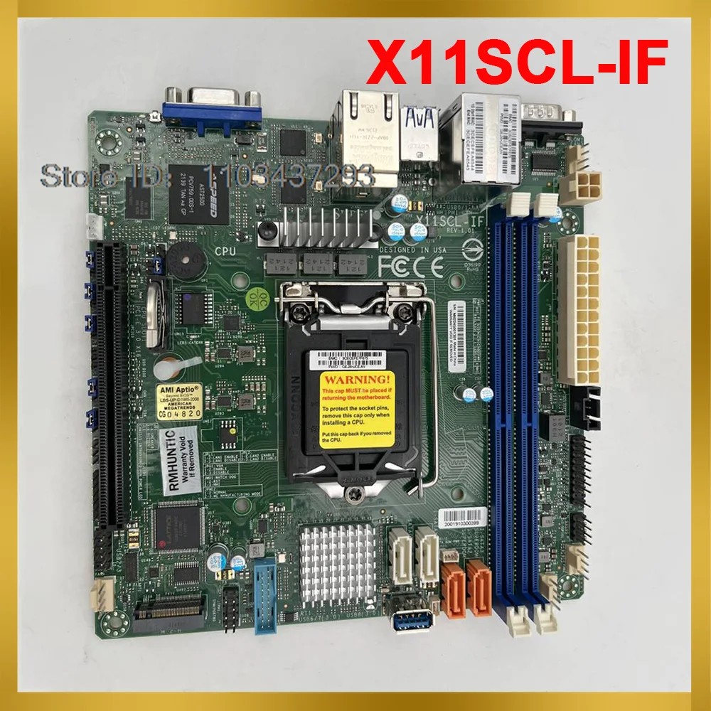 Высоконадежная серверная плата для Supermicro C242 M.2 с двумя гигабитными портами и удаленным управлением M-ATX X11SCL-IF
Высоконадежная серверная плата для Supermicro C242 M.2 с двумя гигабитными портами и удаленным управлением M-ATX X11SCL-IF
