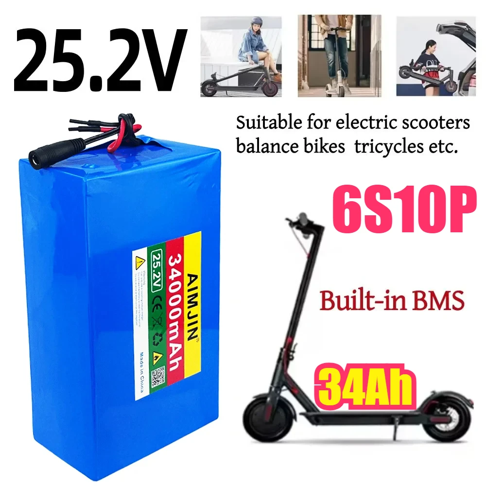 ✅ 25.2V 34000mAh 18650 lithium-ion rechargeable with BMS for scooters 6S10P battery pack
✅ 25.2V 34000mAh 18650 lithium-ion rechargeable with BMS for scooters 6S10P battery pack