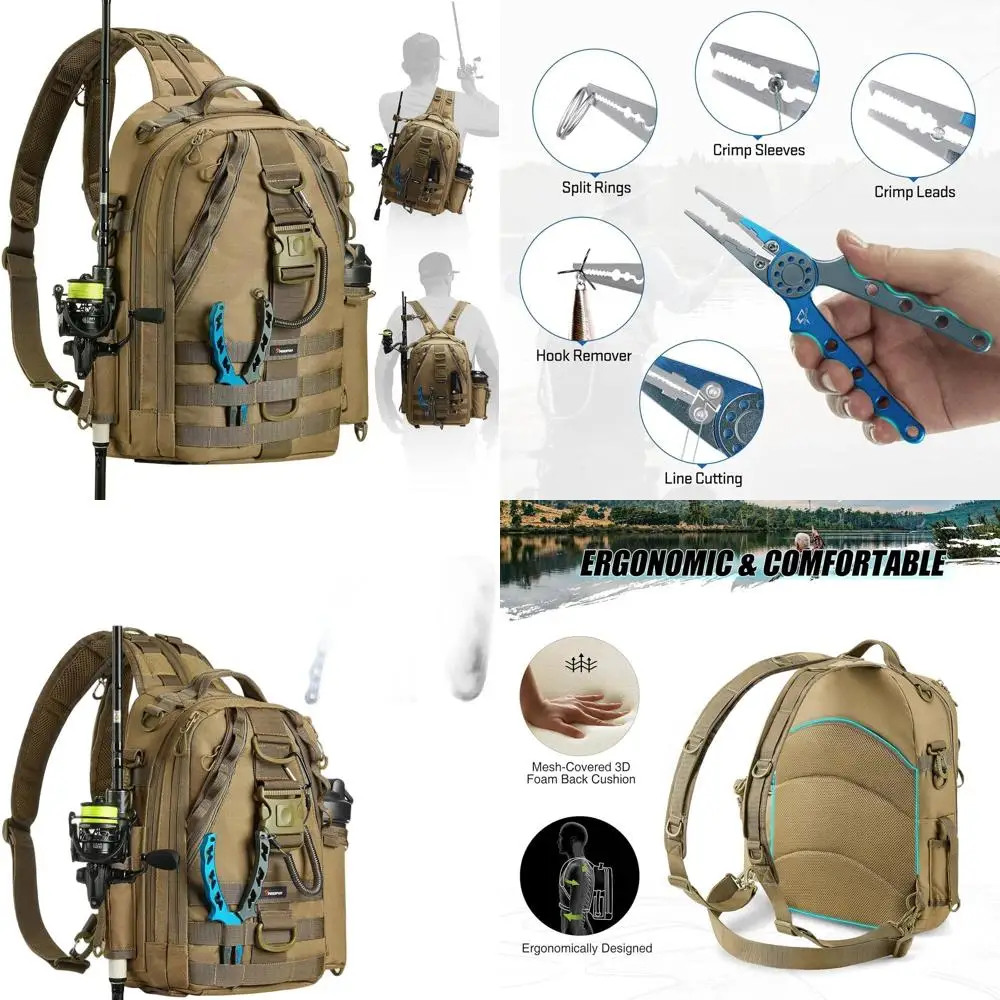 Fishing Tackle Backpack with Pliers Included
Fishing Tackle Backpack with Pliers Included