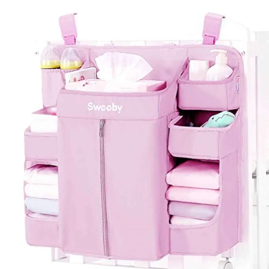 Diaper Organizer for Changing Table and Crib - Nursery Diaper Stacker Hanging Caddy for Baby Essentials
Diaper Organizer for Changing Table and Crib - Nursery Diaper Stacker Hanging Caddy for Baby Essentials