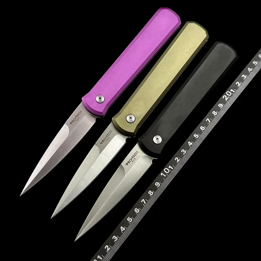Pro Tech 920 Godweather Operator AU-TO Folding Knife 4 "154CM Black Aluminum Handles Outdoor Camping Hunting EDC Tool Knife
Pro Tech 920 Godweather Operator AU-TO Folding Knife 4 "154CM Black Aluminum Handles Outdoor Camping Hunting EDC Tool Knife
