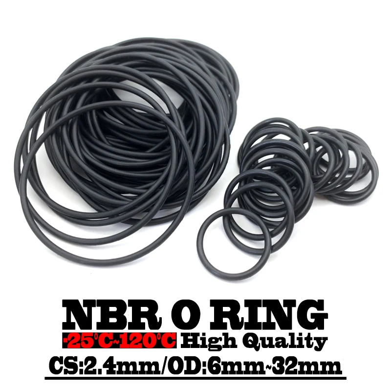 20Pcs CS 2.4mm OD 6mm~32mm NBR Nitrile Rubber O-Ring Assortment Set Oil Proof Seal Rings for Air Compressors, Pumps and Valves
20Pcs CS 2.4mm OD 6mm~32mm NBR Nitrile Rubber O-Ring Assortment Set Oil Proof Seal Rings for Air Compressors, Pumps and Valves