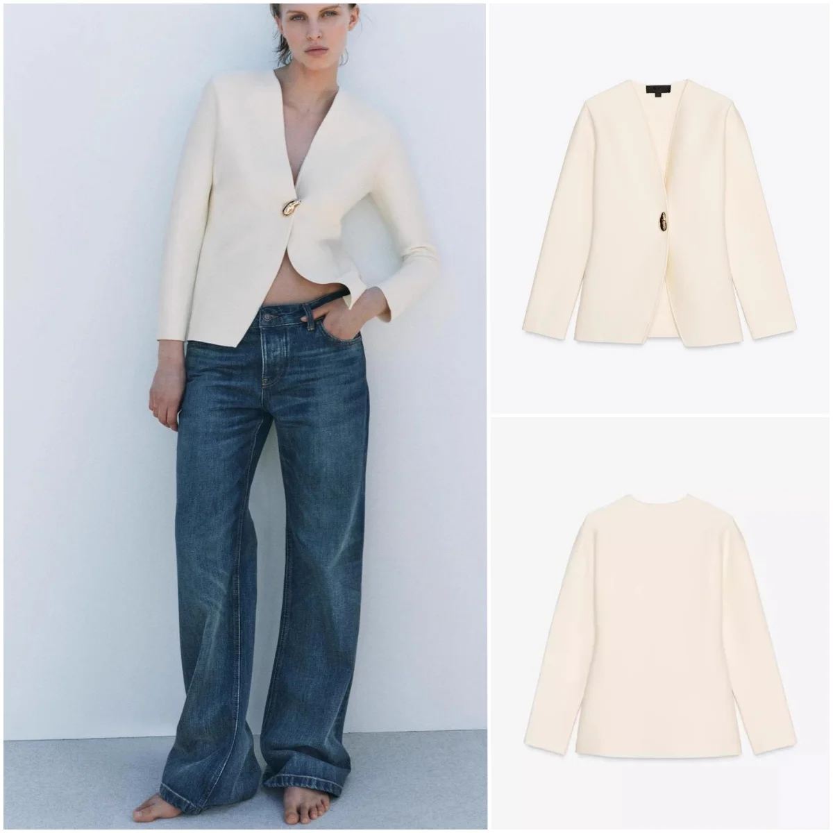 Spring New Arrival Women's Casual V-Ne Long Sve Knitted Jaet Versatile Simple Sle Polyester Fiber Commute Sle
Spring New Arrival Women's Casual V-Ne Long Sve Knitted Jaet Versatile Simple Sle Polyester Fiber Commute Sle