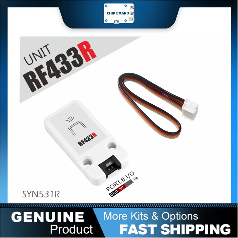 M5Stack RF433R Wireless Radio Receiver 433.92MHz for IoT RF Remote Control Application
M5Stack RF433R Wireless Radio Receiver 433.92MHz for IoT RF Remote Control Application