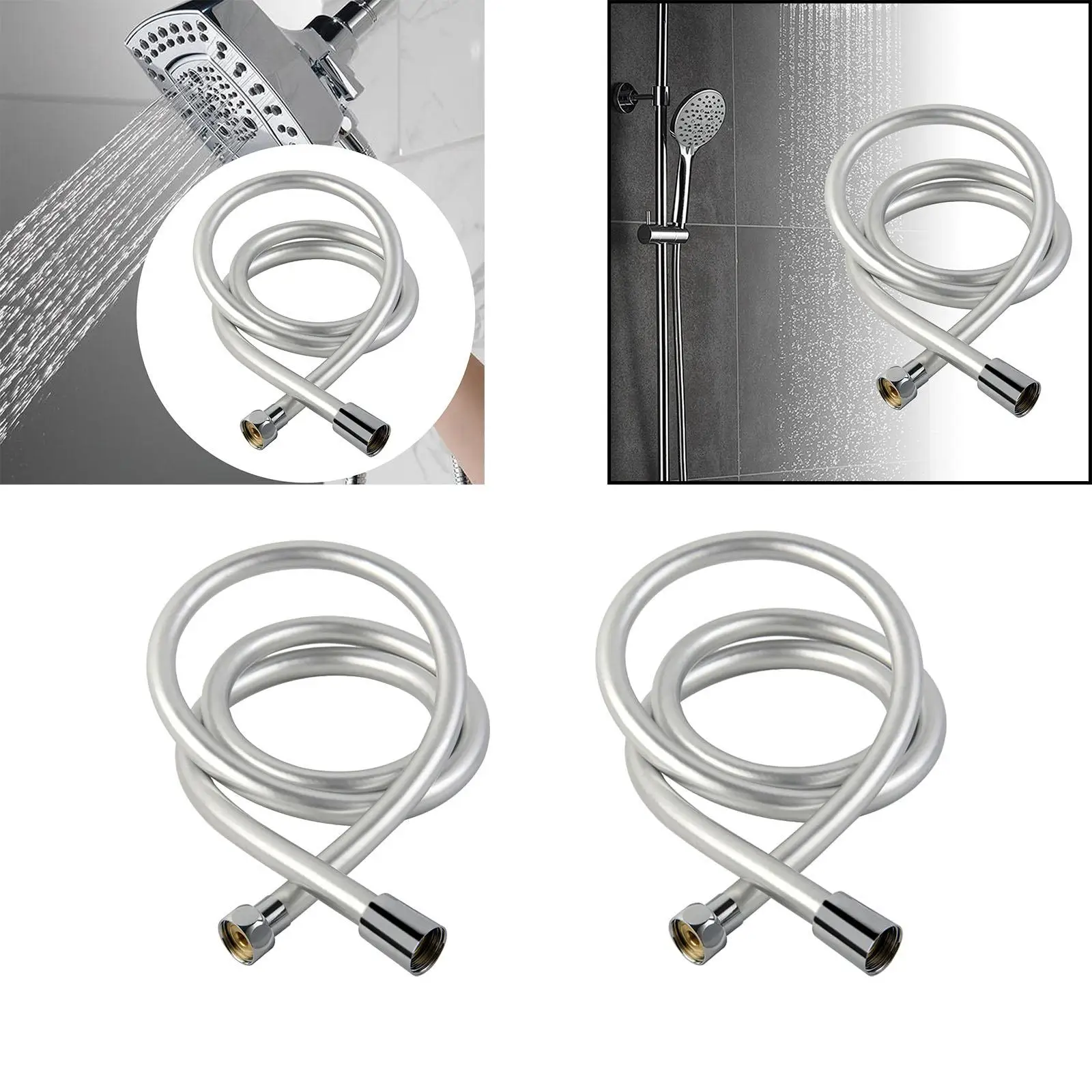 Handheld Shower Head Hose Flexible Plumbing PVC Shower Hose Replacement for Hotel Pet Bathing Bathroom Toilet Cleaning Farmhouse
Handheld Shower Head Hose Flexible Plumbing PVC Shower Hose Replacement for Hotel Pet Bathing Bathroom Toilet Cleaning Farmhouse