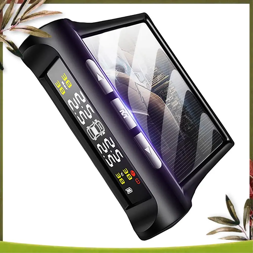 A83R-Car TPMS Tire Pressure Monitoring System Solar Power LCD Display Auto Security Alarm Tire Pressure Sensor
A83R-Car TPMS Tire Pressure Monitoring System Solar Power LCD Display Auto Security Alarm Tire Pressure Sensor