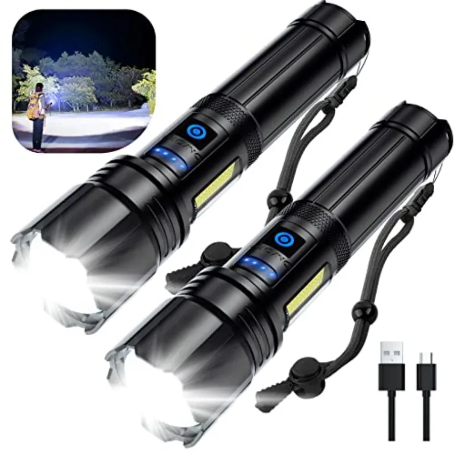 Rechargeable Flashlights High Lumens Led Flashlight 99 000 Lumens Bright Flash Light with 7 Modes Flashlights for Camping Home
Rechargeable Flashlights High Lumens Led Flashlight 99 000 Lumens Bright Flash Light with 7 Modes Flashlights for Camping Home
