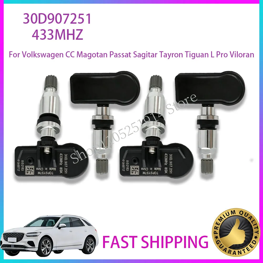 Tire Pressure Monitor Systems TPMS 30D907251 For Volkswagen CC Magotan Passat Sagitar Tayron Tiguan L Pro Viloran 433MHz
Tire Pressure Monitor Systems TPMS 30D907251 For Volkswagen CC Magotan Passat Sagitar Tayron Tiguan L Pro Viloran 433MHz
