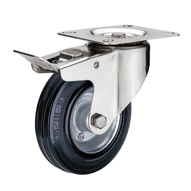 Factory Direct Sale 80-200mm Diameter Wheel Rubber Swivel Caster Industrial Multifunctional Trolley Caster
Factory Direct Sale 80-200mm Diameter Wheel Rubber Swivel Caster Industrial Multifunctional Trolley Caster