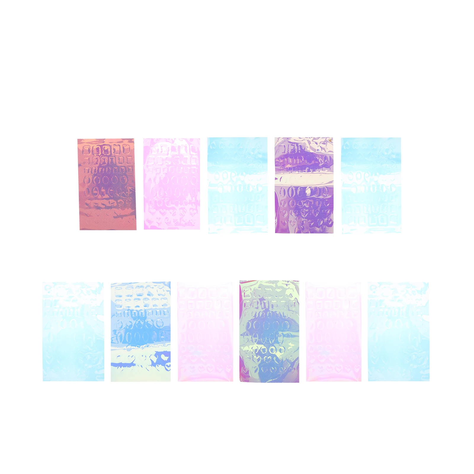 11 Sheets Ice Cube Cellophane Stickers Colorful Nail Decor Transparent Decal DIY Manicure Accessory Girls Sticker Durability
11 Sheets Ice Cube Cellophane Stickers Colorful Nail Decor Transparent Decal DIY Manicure Accessory Girls Sticker Durability
