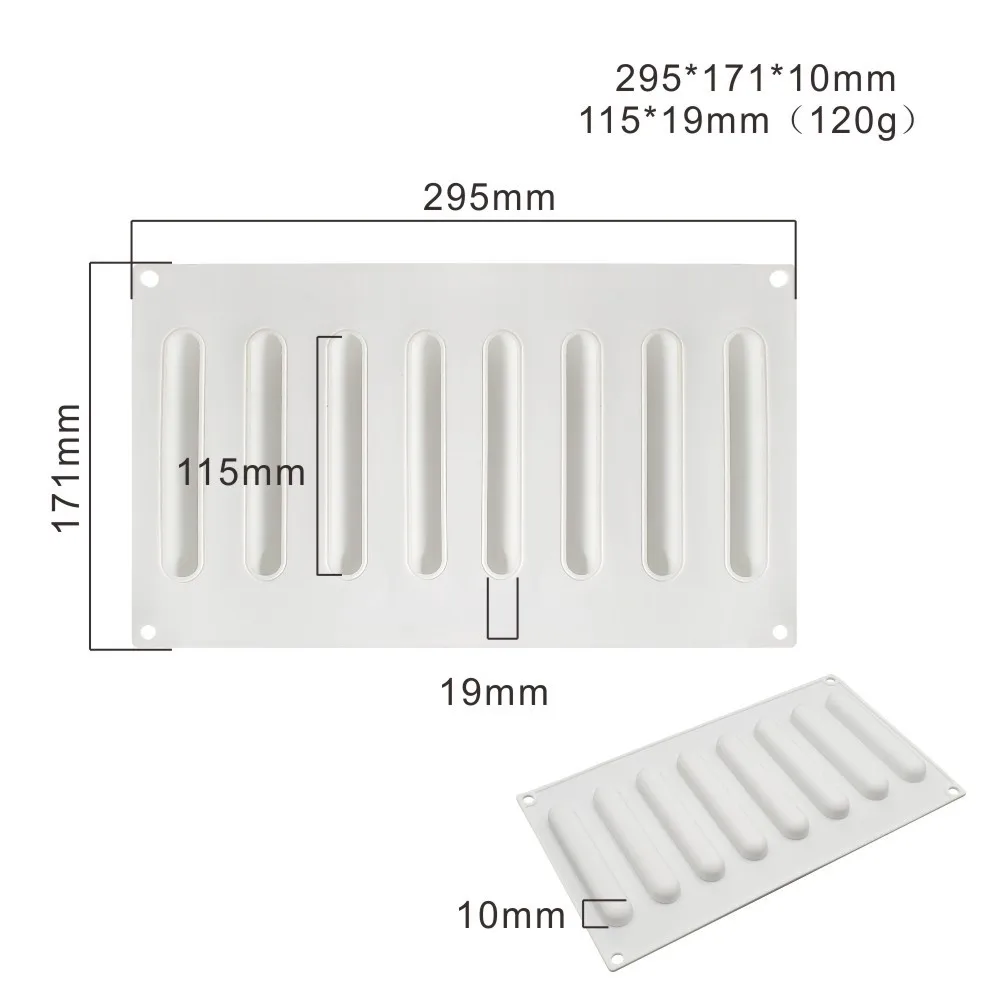 8 Holes Oval Tart Decoration Dessert Silicone Pastry Cake Mold For Baking Tartlet Mould Mousse Chocolate Pan
8 Holes Oval Tart Decoration Dessert Silicone Pastry Cake Mold For Baking Tartlet Mould Mousse Chocolate Pan