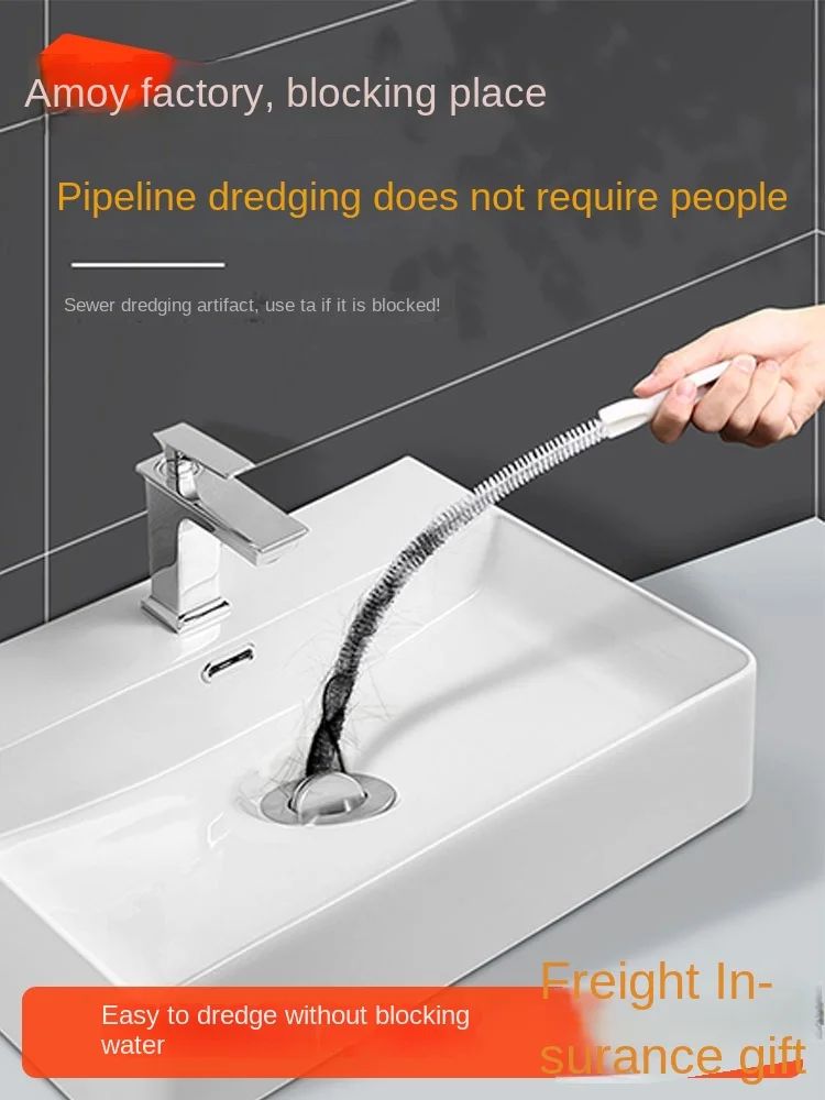 Flexible Pipe Unclogging Device for Kitchen Sink Water Trap Cleaning Tool for Blockage Sink and Sewer Unclogging Tool
Flexible Pipe Unclogging Device for Kitchen Sink Water Trap Cleaning Tool for Blockage Sink and Sewer Unclogging Tool