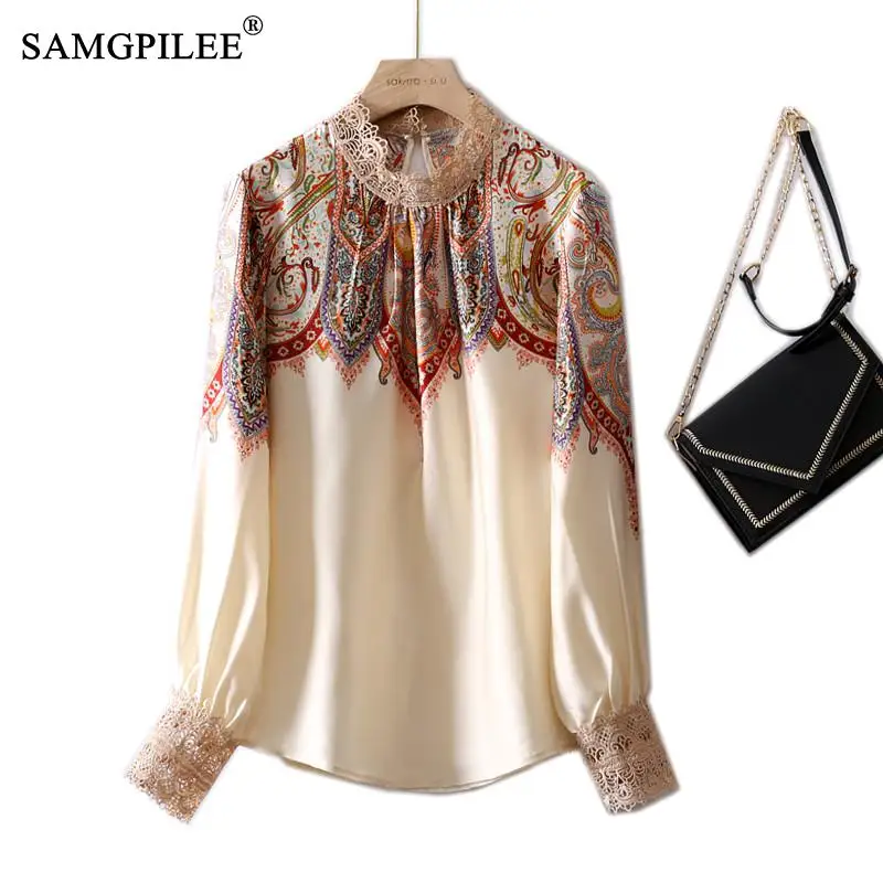 Fashion Woman Blouses 2022 New Floral Chiffon Shirt Straight Tube Stand Collar Long Sleeve Crochet Stitching Blouse Women 4XL
Fashion Woman Blouses 2022 New Floral Chiffon Shirt Straight Tube Stand Collar Long Sleeve Crochet Stitching Blouse Women 4XL