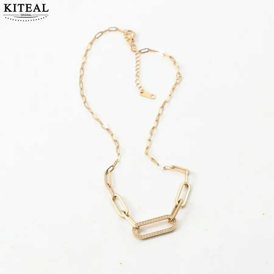 KITEAL Hot New Fashion 18KGP Gold plated Girlfriend collar necklace Paper clip necklace vintage necklace charms
KITEAL Hot New Fashion 18KGP Gold plated Girlfriend collar necklace Paper clip necklace vintage necklace charms