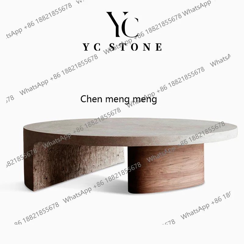 Журнальный столик из натурального травертина, элитный креативный дизайн, чайный столик для гостиной, легкий роскошный круглый маленький чайный столик
Журнальный столик из натурального травертина, элитный креативный дизайн, чайный столик для гостиной, легкий роскошный круглый маленький чайный столик