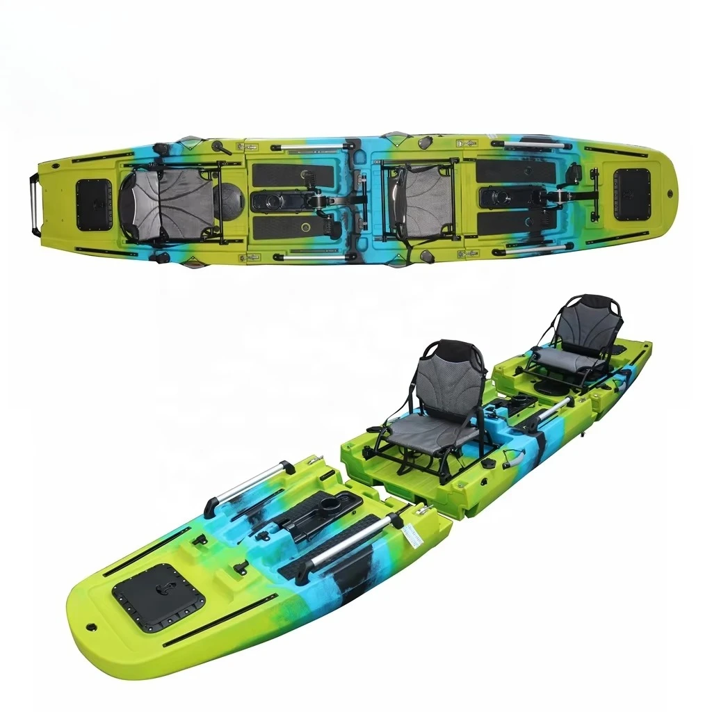 14.5-Foot Modular Fishing Foot Pedal Drive Kayak Three-Section Removable Motor Kayak
14.5-Foot Modular Fishing Foot Pedal Drive Kayak Three-Section Removable Motor Kayak