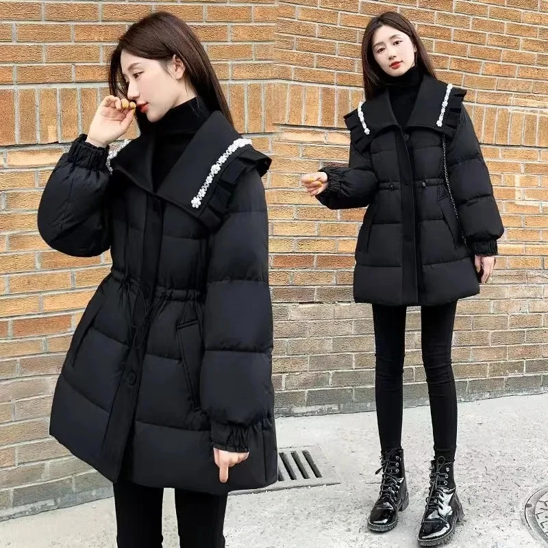 Down Cotton Jacket Women 2023 Autumn Winter New Fashion Loose Versatile Casual Padded Coat Female Casual Large Size Long Parkas
Down Cotton Jacket Women 2023 Autumn Winter New Fashion Loose Versatile Casual Padded Coat Female Casual Large Size Long Parkas