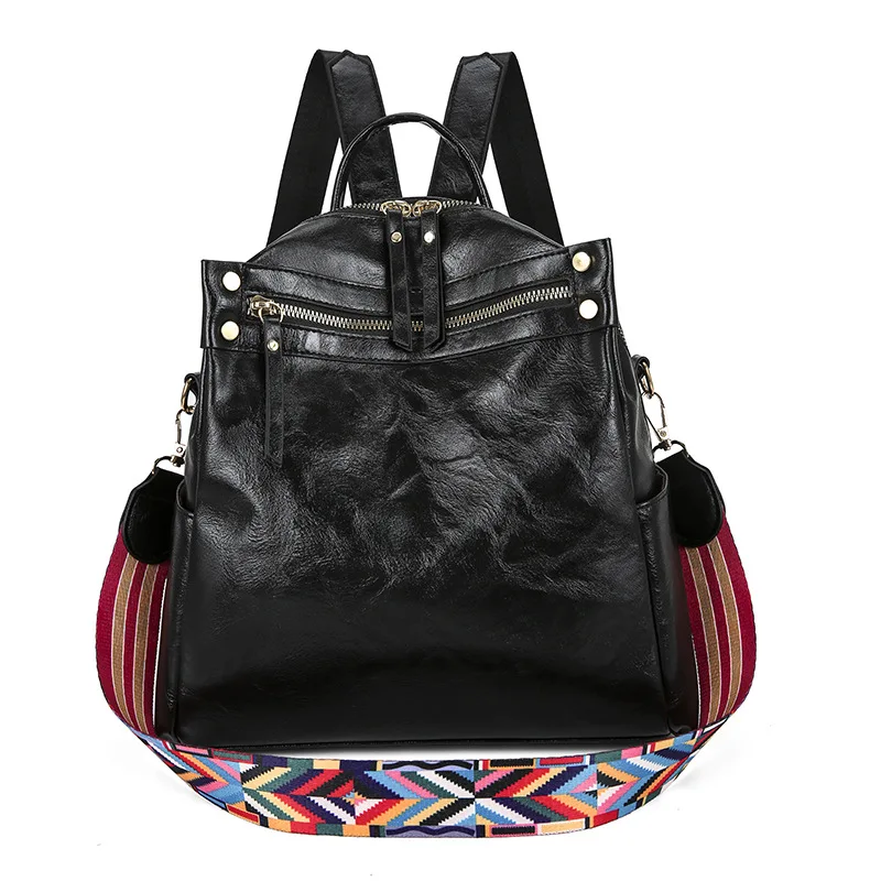 European And American Fashion New Simple Travel Backpack For Women's Locomotive Wind Rivet Multi Compartment Backpack For Women
European And American Fashion New Simple Travel Backpack For Women's Locomotive Wind Rivet Multi Compartment Backpack For Women