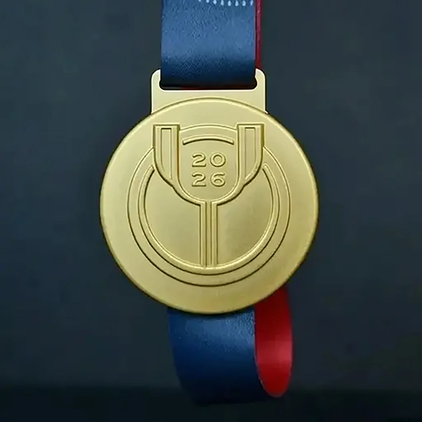 2026 Spanish Cup Style Football Champions Medal with Ribbon Fan Collectible
2026 Spanish Cup Style Football Champions Medal with Ribbon Fan Collectible