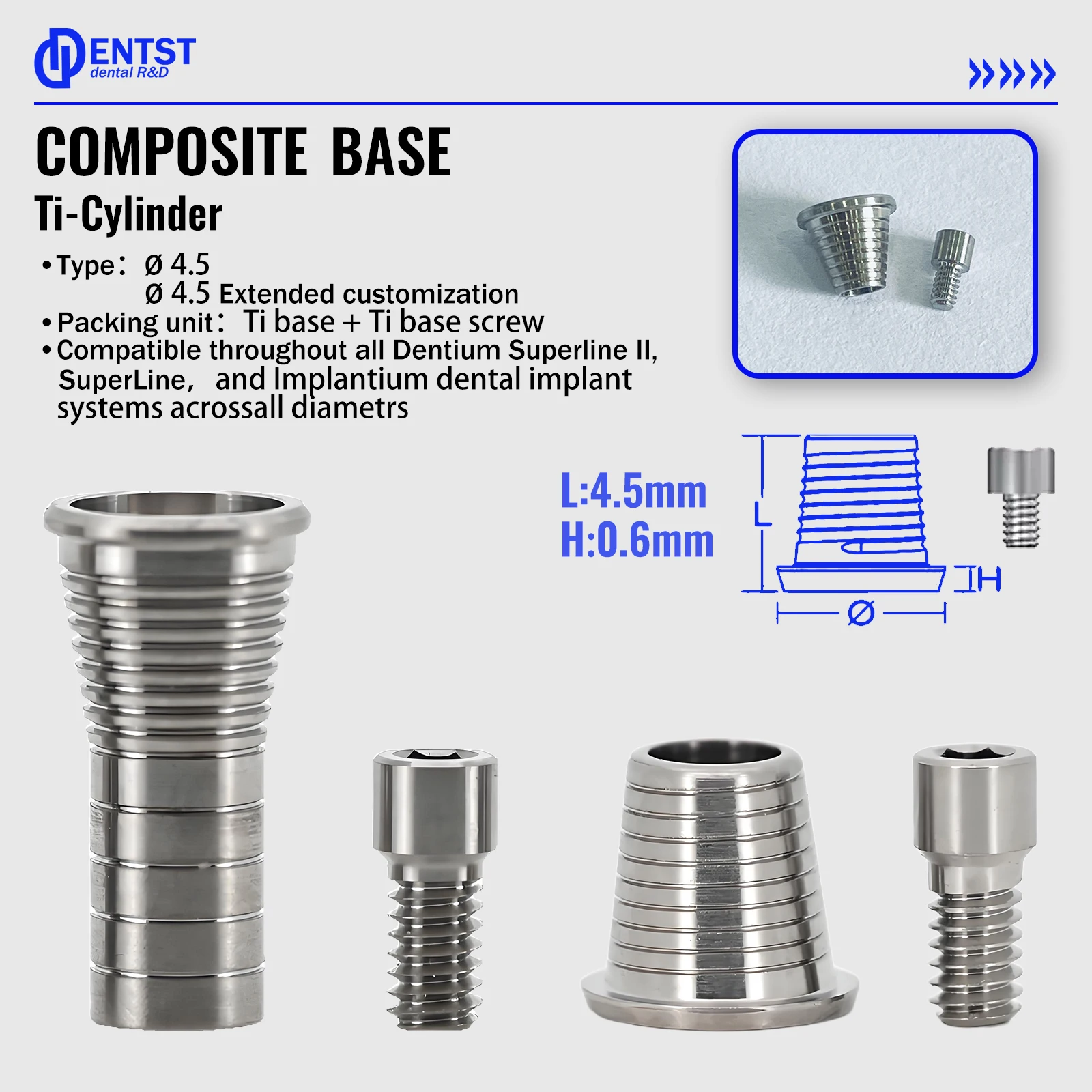 5PCS Dental Medical Laboratory Universal Dentium Composite Base Oral Care Accessories Disposable Transfer Rod Sealing Screw Tool
5PCS Dental Medical Laboratory Universal Dentium Composite Base Oral Care Accessories Disposable Transfer Rod Sealing Screw Tool