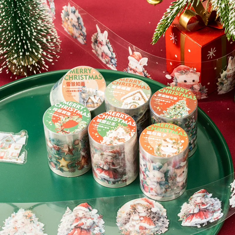 Mr. Paper, 200cm/roll, Christmas Themed Series Tape, Christmas Gift Card Collage, Gift Scrapbook, Landscape Decoration Tape
Mr. Paper, 200cm/roll, Christmas Themed Series Tape, Christmas Gift Card Collage, Gift Scrapbook, Landscape Decoration Tape