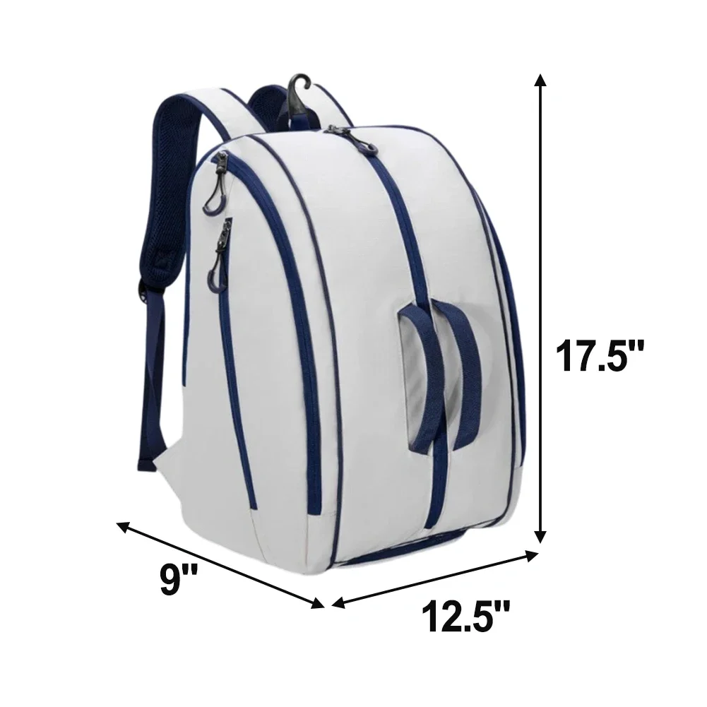 Pickleball Gear Backpack for Designed with Moisture-Absorbing Back Panel and Multiple Storage Sections for Tennis Equipment
Pickleball Gear Backpack for Designed with Moisture-Absorbing Back Panel and Multiple Storage Sections for Tennis Equipment
