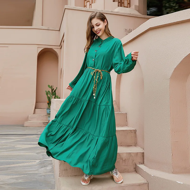 Spring hot sale Hepburn style large size fat mm dress loose solid color long sleeve big swing dress high-end temperament elegant
Spring hot sale Hepburn style large size fat mm dress loose solid color long sleeve big swing dress high-end temperament elegant