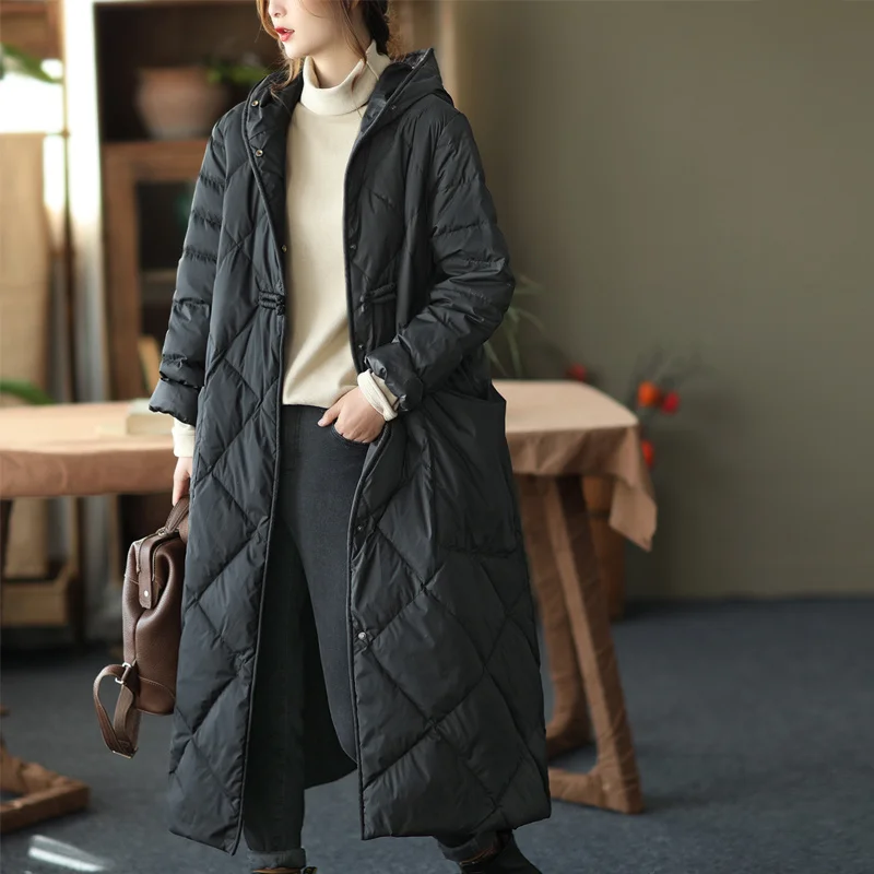 2023 Fashion Down Padded Jackets For Women Clothing Autumn Winter Loose Retro Buckle Thickened Warm Long Parkas Coats fp209
2023 Fashion Down Padded Jackets For Women Clothing Autumn Winter Loose Retro Buckle Thickened Warm Long Parkas Coats fp209