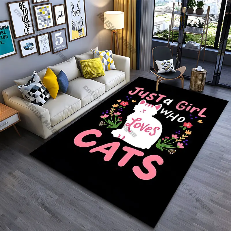 Girl expressing love for cats carpet Yoga living room room decor children's crawling mat doormat area rug games mat
Girl expressing love for cats carpet Yoga living room room decor children's crawling mat doormat area rug games mat