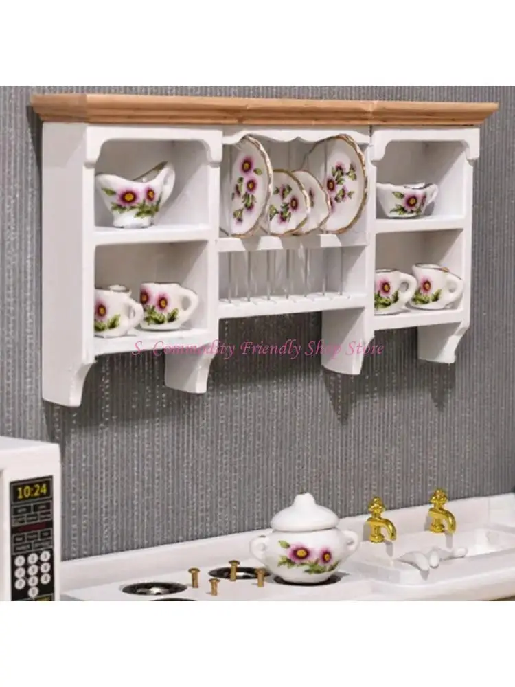 85AE Миниатюрный кухонный настенный шкаф, украшение для кукольного дома для детей, игрушка для ролевых игр
85AE Миниатюрный кухонный настенный шкаф, украшение для кукольного дома для детей, игрушка для ролевых игр