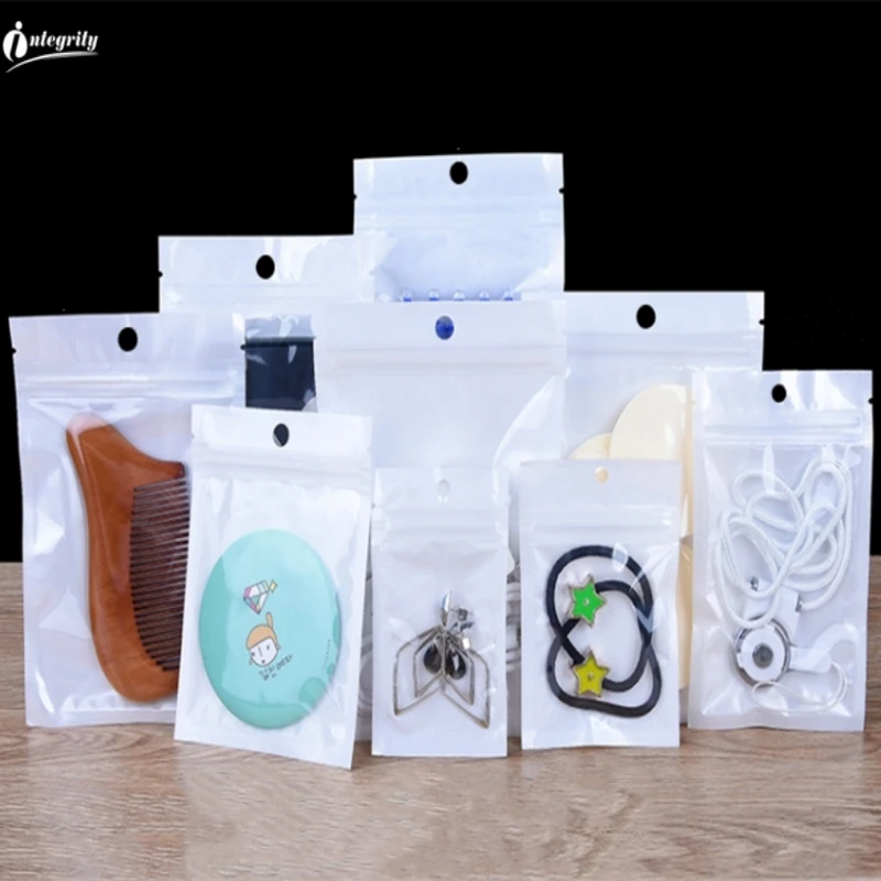 INTEGRITY 5000pcs 20*27cm W/ Hang Hole Zip Lock Plastic Bags White Clear Self Seal Zipper Retail Packaging Storage Pouches
INTEGRITY 5000pcs 20*27cm W/ Hang Hole Zip Lock Plastic Bags White Clear Self Seal Zipper Retail Packaging Storage Pouches