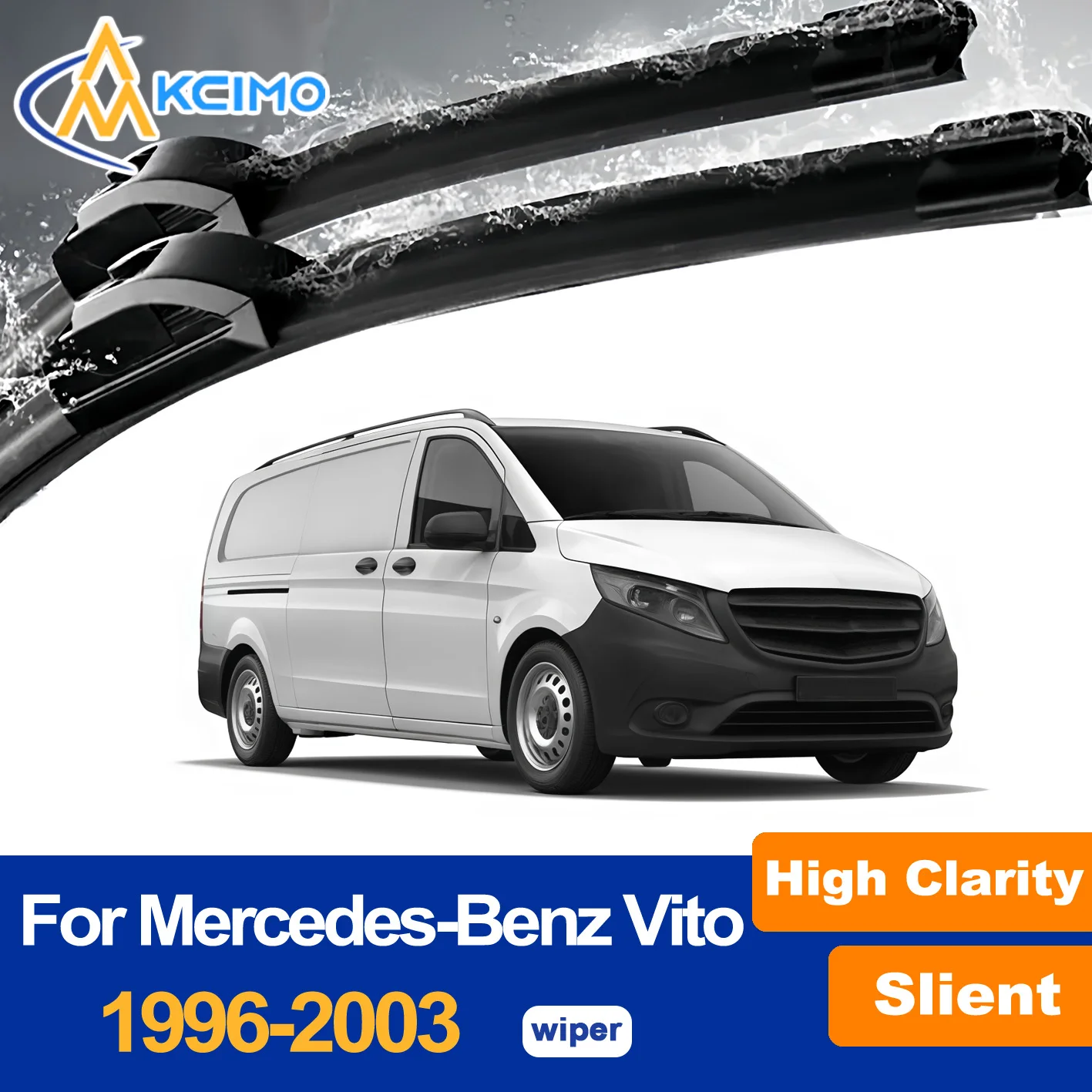 2PCS Front Windshield Wiper Blades Replacement For Mercedes-Benz Vito W638 1996-2003 Viano V-Class All-Weather Rubber Wipers
2PCS Front Windshield Wiper Blades Replacement For Mercedes-Benz Vito W638 1996-2003 Viano V-Class All-Weather Rubber Wipers