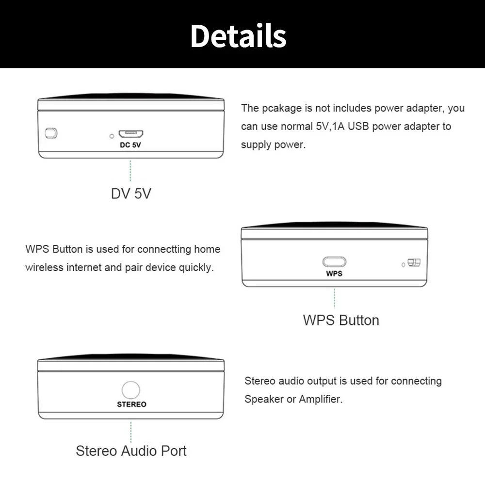 AudioCast M5 WiFi Audio Streamer: Wireless Music Receiver Adapter for Hi-Fi Stereo System, Multi-Room Audio, DLNA
AudioCast M5 WiFi Audio Streamer: Wireless Music Receiver Adapter for Hi-Fi Stereo System, Multi-Room Audio, DLNA