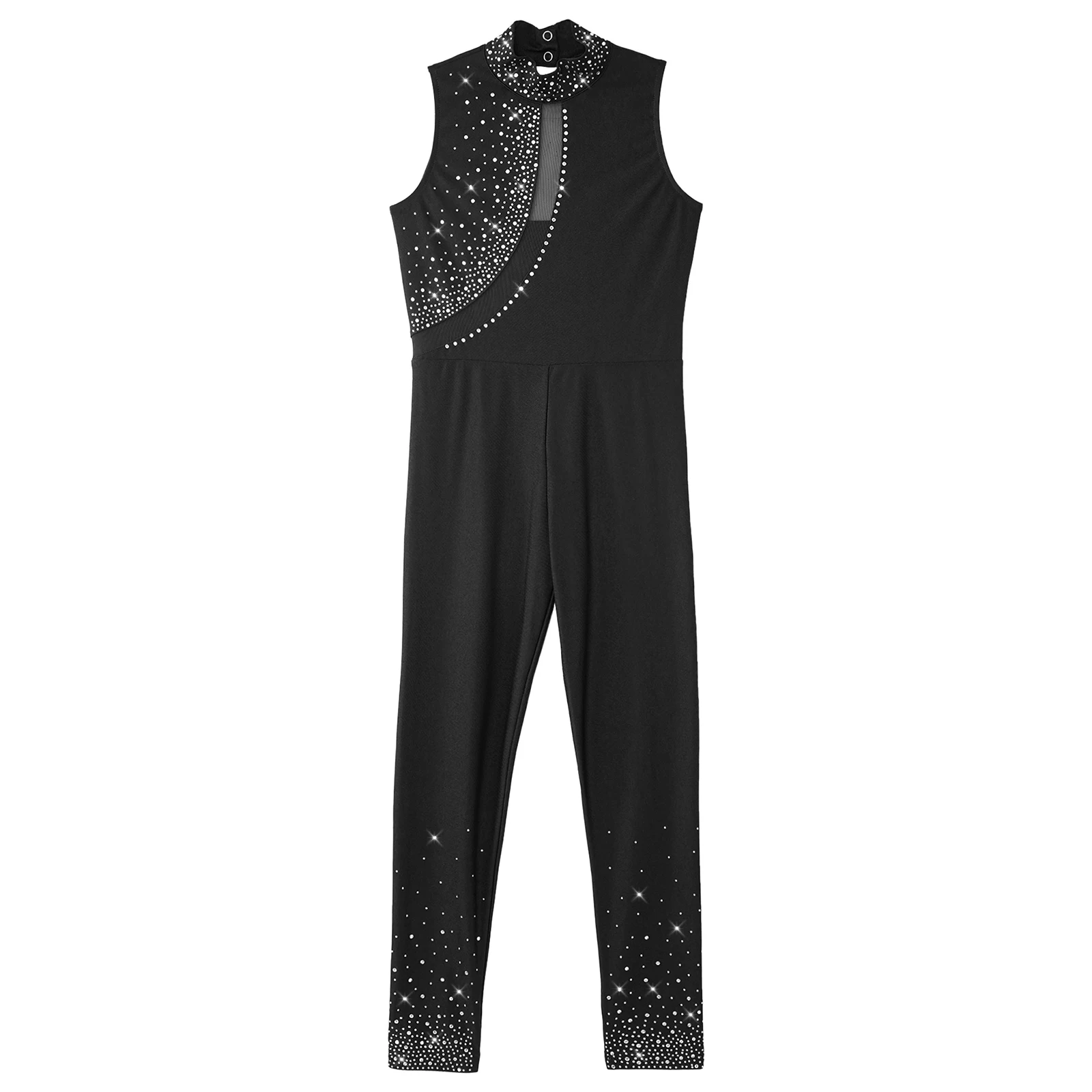 Kids Girls Gymnastics Figure Skating Ballet Dance Leotard Sleeveless Jumpsuit Mesh Rhinestones Full Unitard Bodysuit
Kids Girls Gymnastics Figure Skating Ballet Dance Leotard Sleeveless Jumpsuit Mesh Rhinestones Full Unitard Bodysuit