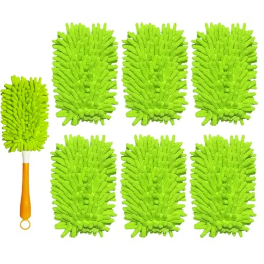 Reusable Duster Refill Compatible with Swiffer Hand Duster - 360 Heavy Duty Dusters Refills - Microfiber Ceiling Fan Duster for
Reusable Duster Refill Compatible with Swiffer Hand Duster - 360 Heavy Duty Dusters Refills - Microfiber Ceiling Fan Duster for