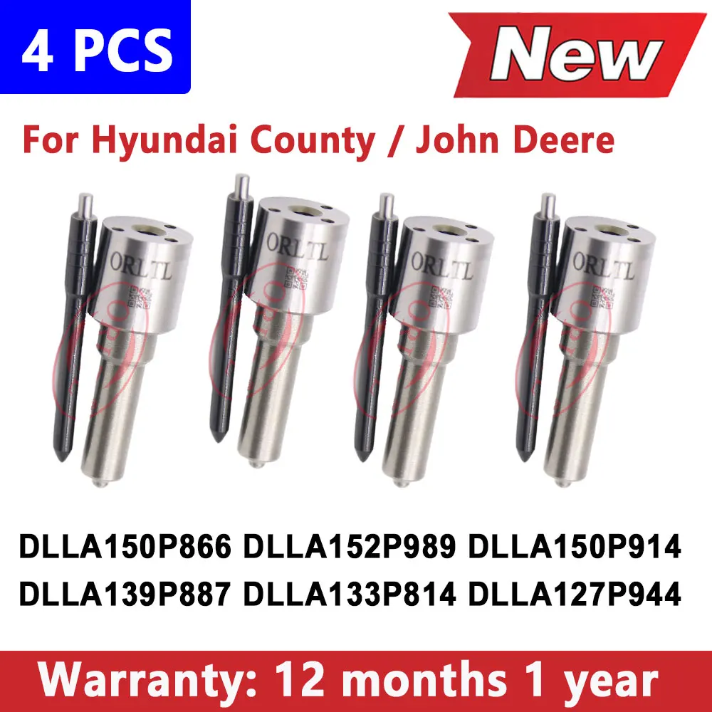 4 PCS New DLLA150P866 DLLA152P989 DLLA150P914 DLLA139P887 DLLA133P814 DLLA127P944 Diesel Injector Nozzle for HYUNDAI John Deere
4 PCS New DLLA150P866 DLLA152P989 DLLA150P914 DLLA139P887 DLLA133P814 DLLA127P944 Diesel Injector Nozzle for HYUNDAI John Deere