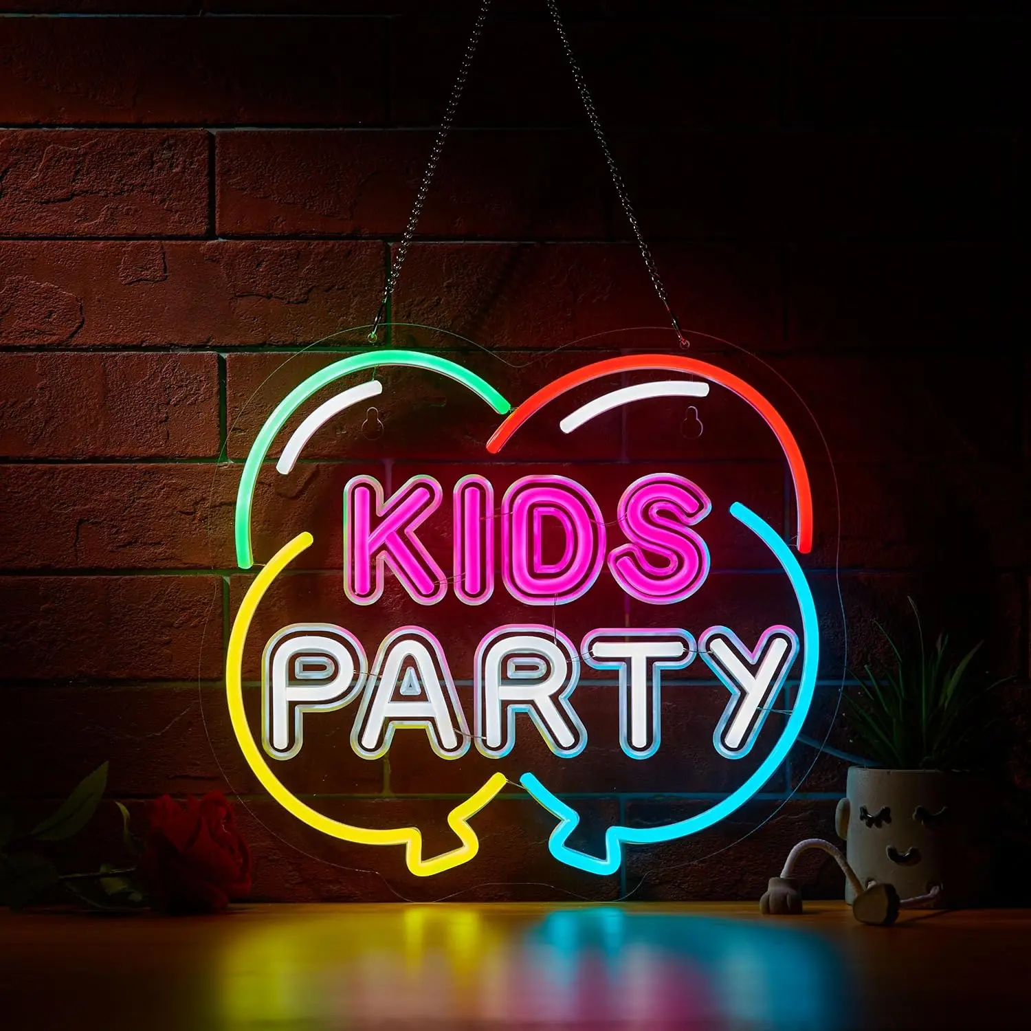 Kids Party Neon Sign LED Neon Light Wall Decor for Bedroom Living Room Game Room Bar Party Club Gift for Kid USB Powered
Kids Party Neon Sign LED Neon Light Wall Decor for Bedroom Living Room Game Room Bar Party Club Gift for Kid USB Powered