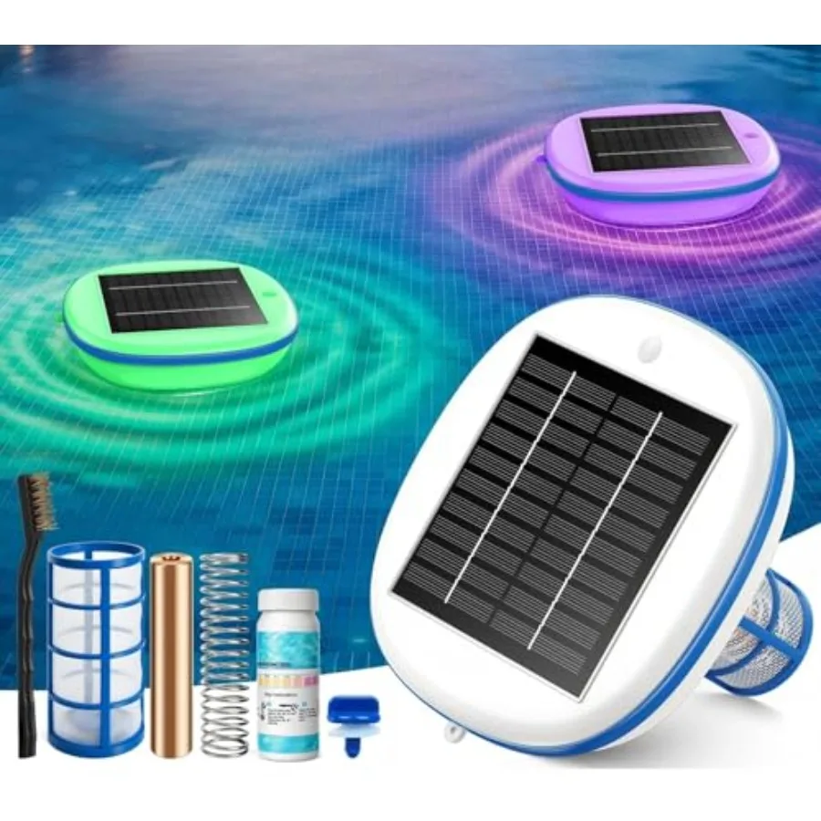 Solar pool ionizer for above ground and inground pools up to 45, 000 gal, copper ionization, blue housing, auto-switching multi
Solar pool ionizer for above ground and inground pools up to 45, 000 gal, copper ionization, blue housing, auto-switching multi