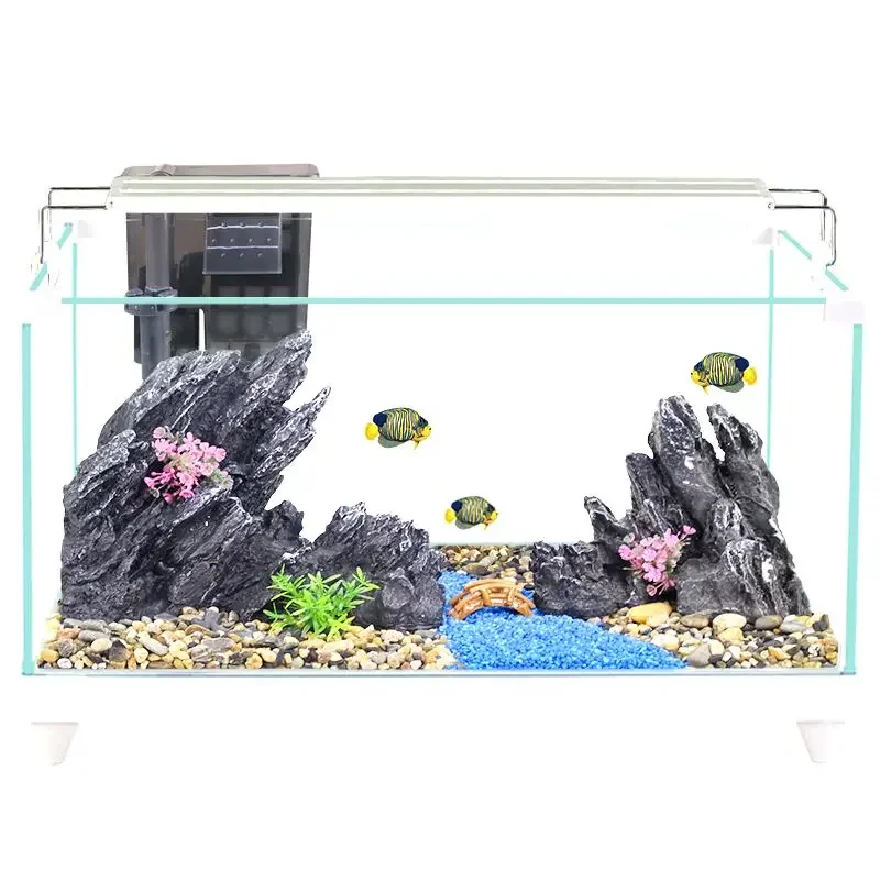 Ecological glass ultra-white tank home office small large desktop goldfish bottom drainage
Ecological glass ultra-white tank home office small large desktop goldfish bottom drainage