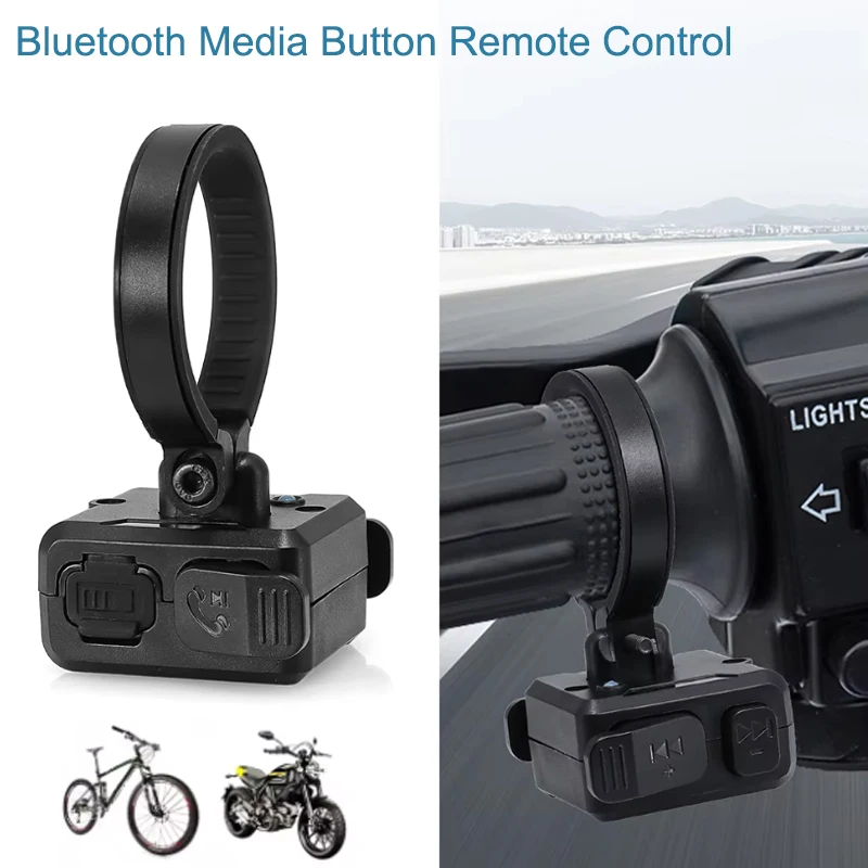 Wireless Bluetooth 5.3 Remote Button Helmet Earphone Motorcycle/Bike Handlebar Media Controller Steering Wheel Remote Control
Wireless Bluetooth 5.3 Remote Button Helmet Earphone Motorcycle/Bike Handlebar Media Controller Steering Wheel Remote Control