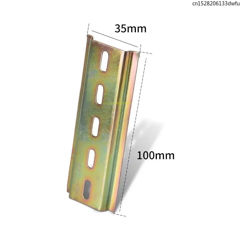 10PCS Stainless Steel C45 Guide Rail 35MM Contactor Leakage Protection Circuit Breaker Electrical Iron Card Installation Base