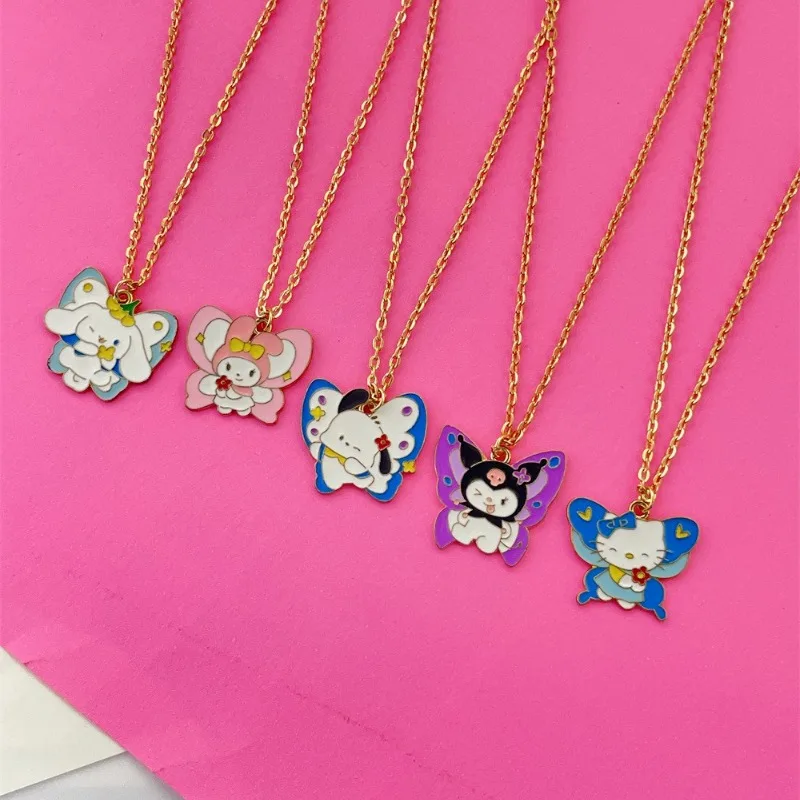 Kawaii Hello Kitty Sanrio Metal Necklace Pompom Purin Cinnamoroll Anime Action Figure Cute Cartoon Collarbone Chain Girl's Gifts
Kawaii Hello Kitty Sanrio Metal Necklace Pompom Purin Cinnamoroll Anime Action Figure Cute Cartoon Collarbone Chain Girl's Gifts