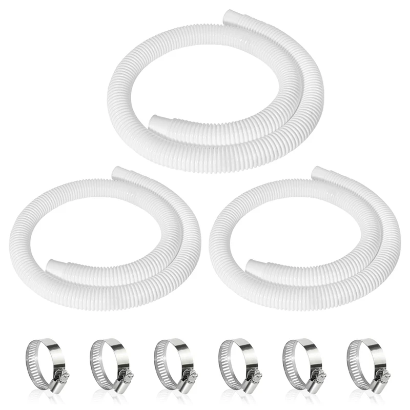 3Pcs 1.25In Pool Hose,59In Long Accessory Pool Pump Hoses For 1-1/4In Diameter All Above Ground Pool Filter Pumps Easy Install
3Pcs 1.25In Pool Hose,59In Long Accessory Pool Pump Hoses For 1-1/4In Diameter All Above Ground Pool Filter Pumps Easy Install