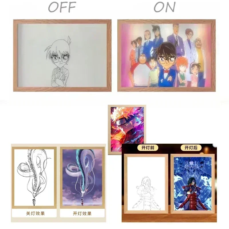 Light Painting Customizable Cartoon Anime Photo Frame Ornaments Desktop Night Lamp Atmosphere LED Bedroom Decor Christmas Gifts
Light Painting Customizable Cartoon Anime Photo Frame Ornaments Desktop Night Lamp Atmosphere LED Bedroom Decor Christmas Gifts